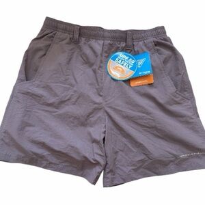 Columbia PFG Backcast III Water Shorts Gray 8” inseam UPF 50 Omni-shade Sz S NWT